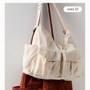 Free People NWOT Honeybee Cord Tote Bag in GOLD.Never Used,No flaws.